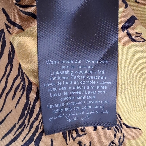 ICHI/ 🐅Tiger Print🐅/ Mustard Yellow Camisole/Spaghetti Strap Top/ Size US S - Picture 10 of 12